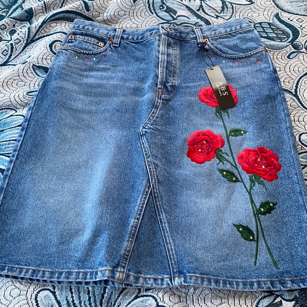 A•B•S JEAN SKIRT